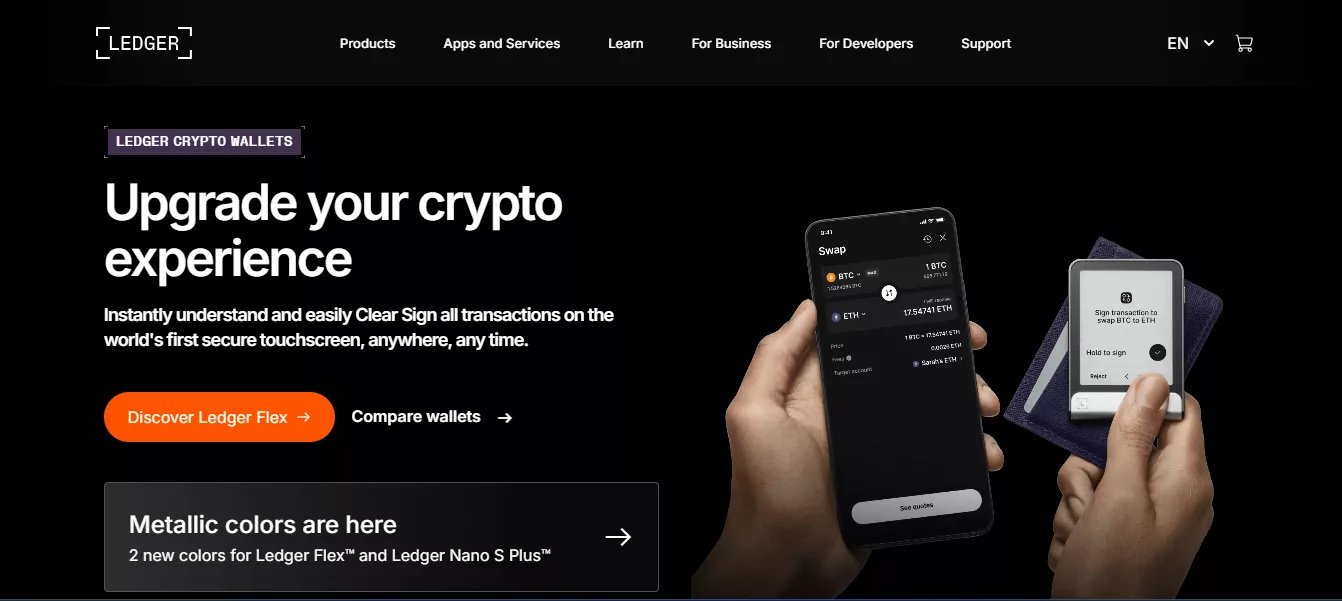 Ledger Cold Storage Wallet for Crypto